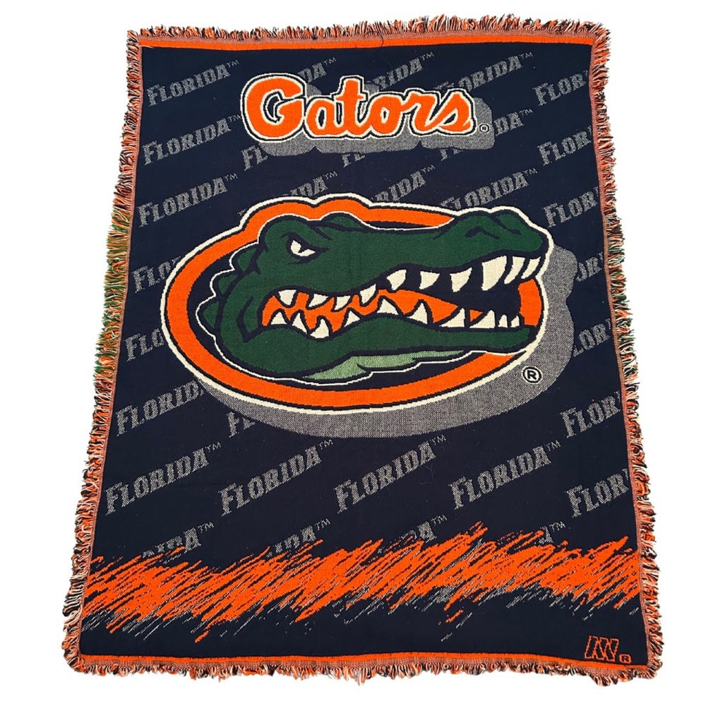 Vintage Northwest Company University of Florida logo blue and orange tapestry